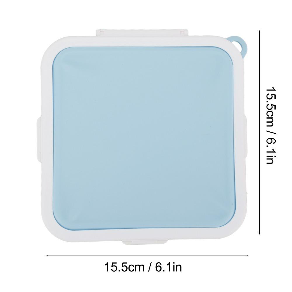 PP Silicone Material Sandwich Storage Box 3 Side Clips Sandwich Holder Sandwich Container For Work