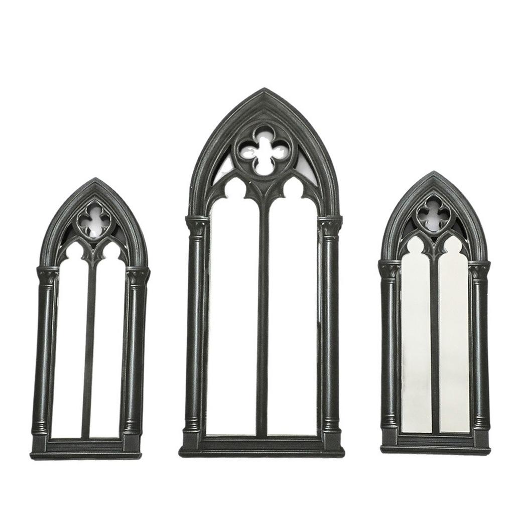 Decorazioni murali con Finestra ad Arco Cattedrale Rustica Cornice di Finestra Finta Decorativa da Fattoria Finestra Tradizionale con Cornice in Legno Regalo