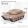 Main Battle Tank Germany Leopard 2 American M1A2 Abrams Chinese Type 99B Diecasts & Toy Vehicles Sounds & Light 1:48 Alloy Military Model