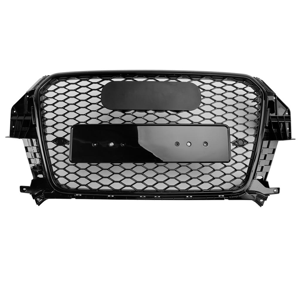 RSQ3 Style Gloss Black Front Honeycomb Mesh Grille 5060531048501 Fit Q3 2011-2015