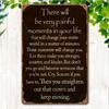 Iron Wall Art Vintage Sign Motivational Metal Plaque 8x12 Inch Waterproof Pre Drilled Holes