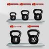 Yingjia Coated Home Fitness Kettlebell