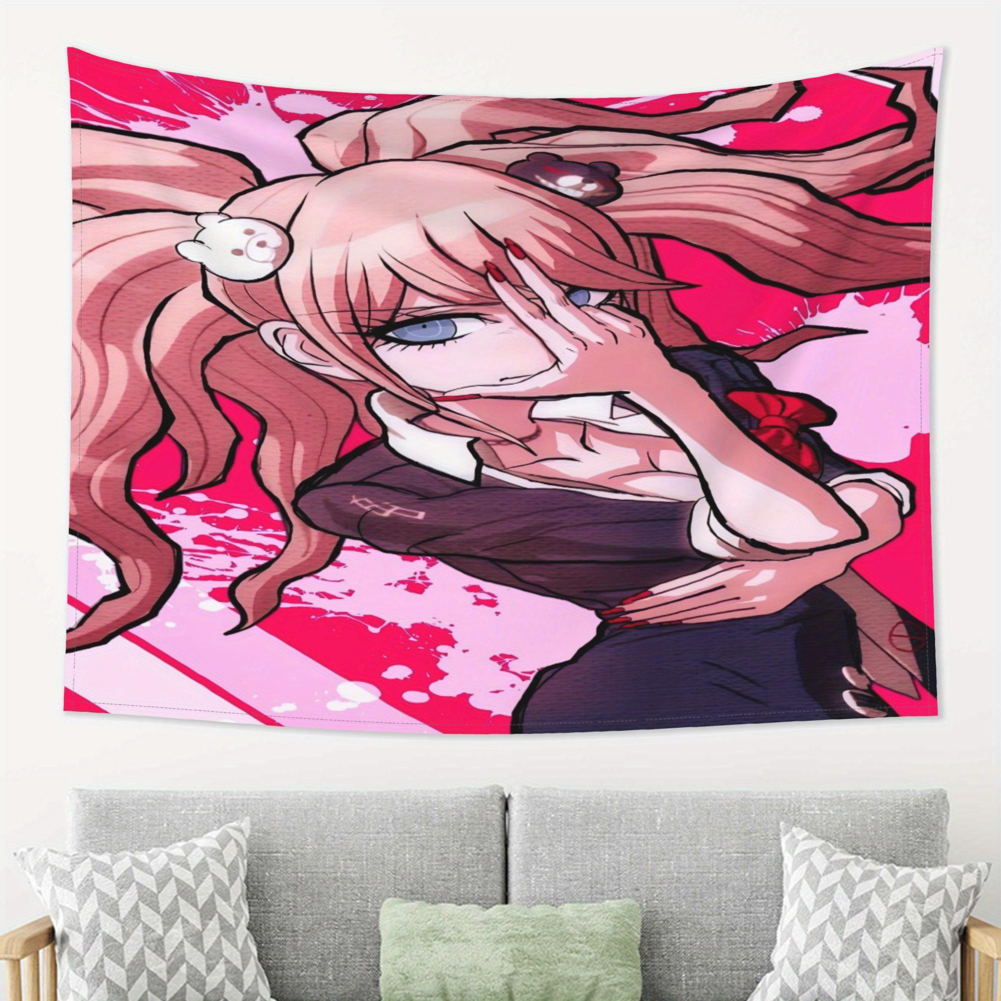 VIKAMA аниме Мультфильм Мультфильм Украшение спальни Ткань Manmi Общежитие Стена для фона прямой трансляции Ткань 74x94cm(29x37in)