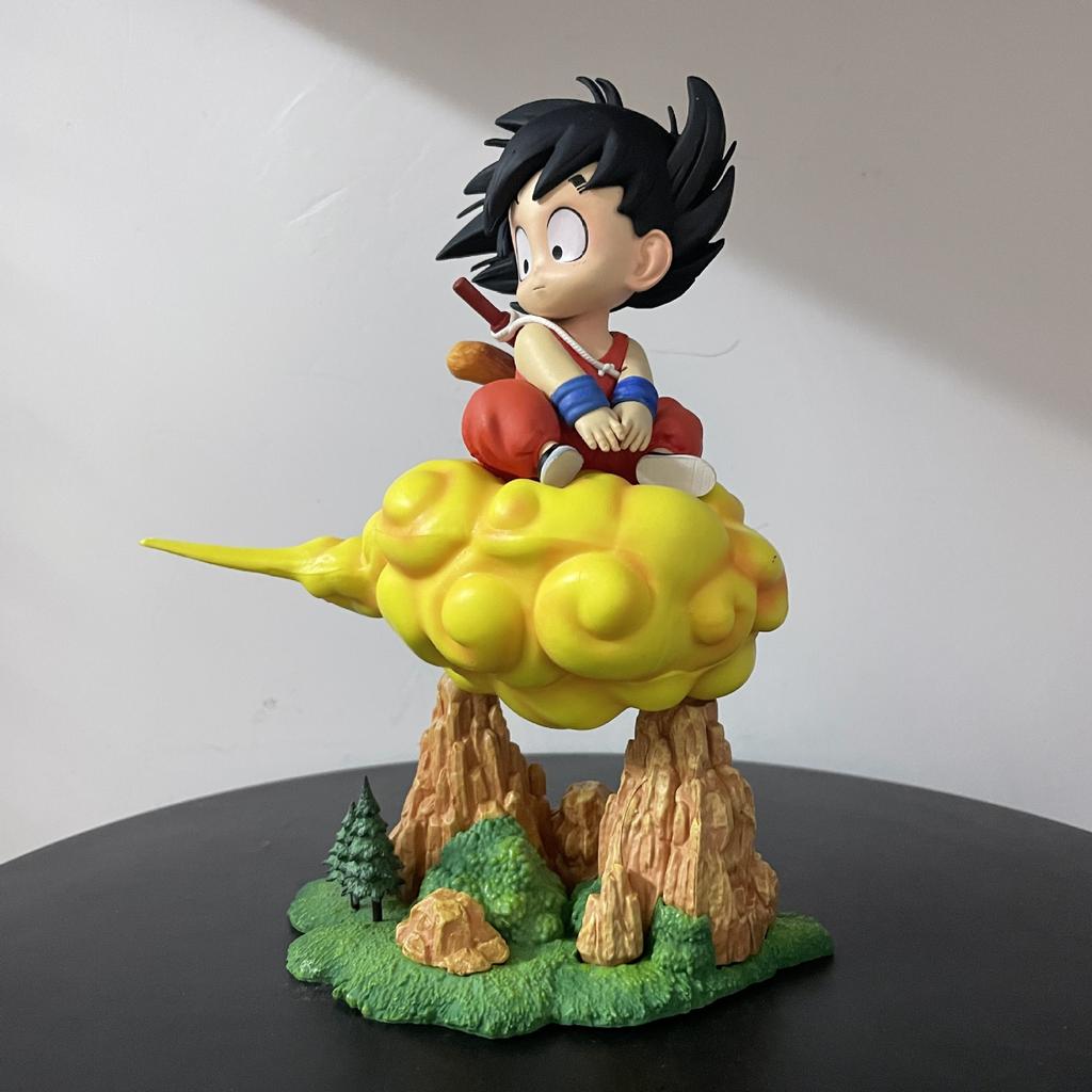 Super Saiyan, Somersault Cloud, Childhood, Little Wukong, Cloud Riding Sitting Statue, Doll Ornament, Boxed Figure