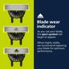 Philips Norelco OneBlade 360 Genuine Replacement for Electric Shavers and Durable Stainless Steel Trim Edge Shaving Kit Blades, Face/Body Kit,