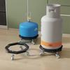 Brake Tank Gas Base with Wheels Cylinder Holder Sturdy Fixed Tank Roller Stand  Home
