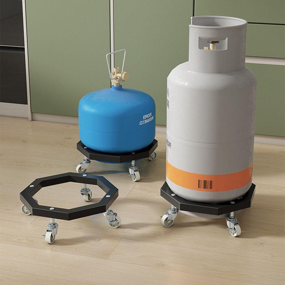 Brake Tank Gas Base with Wheels Cylinder Holder Sturdy Fixed Tank Roller Stand Home