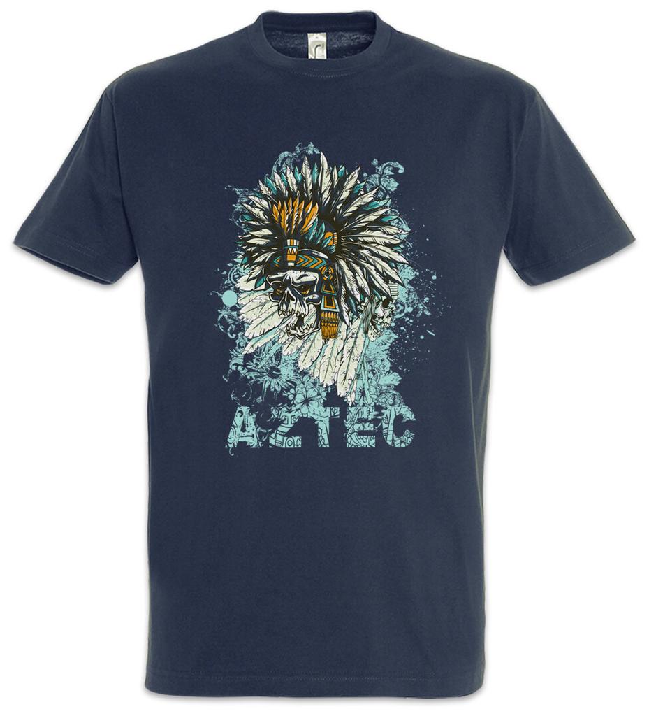 T-shirt Chef Aztèque Mort Amérindien Hache Tomahawk Chef Aztèques Indien