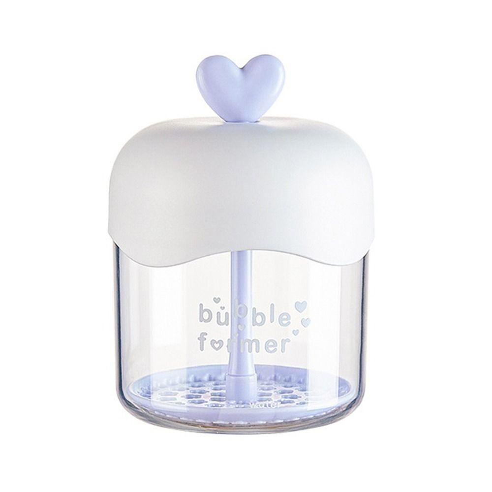 

Face Clean Tool Foam Maker Body Wash Bubble Foamer Portable Facial Cleanser Transparent blue