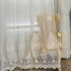 Modern Embroidery Window Screen Living Room Bedroom Balcony Gauze Curtain Floor To Floor Curtain