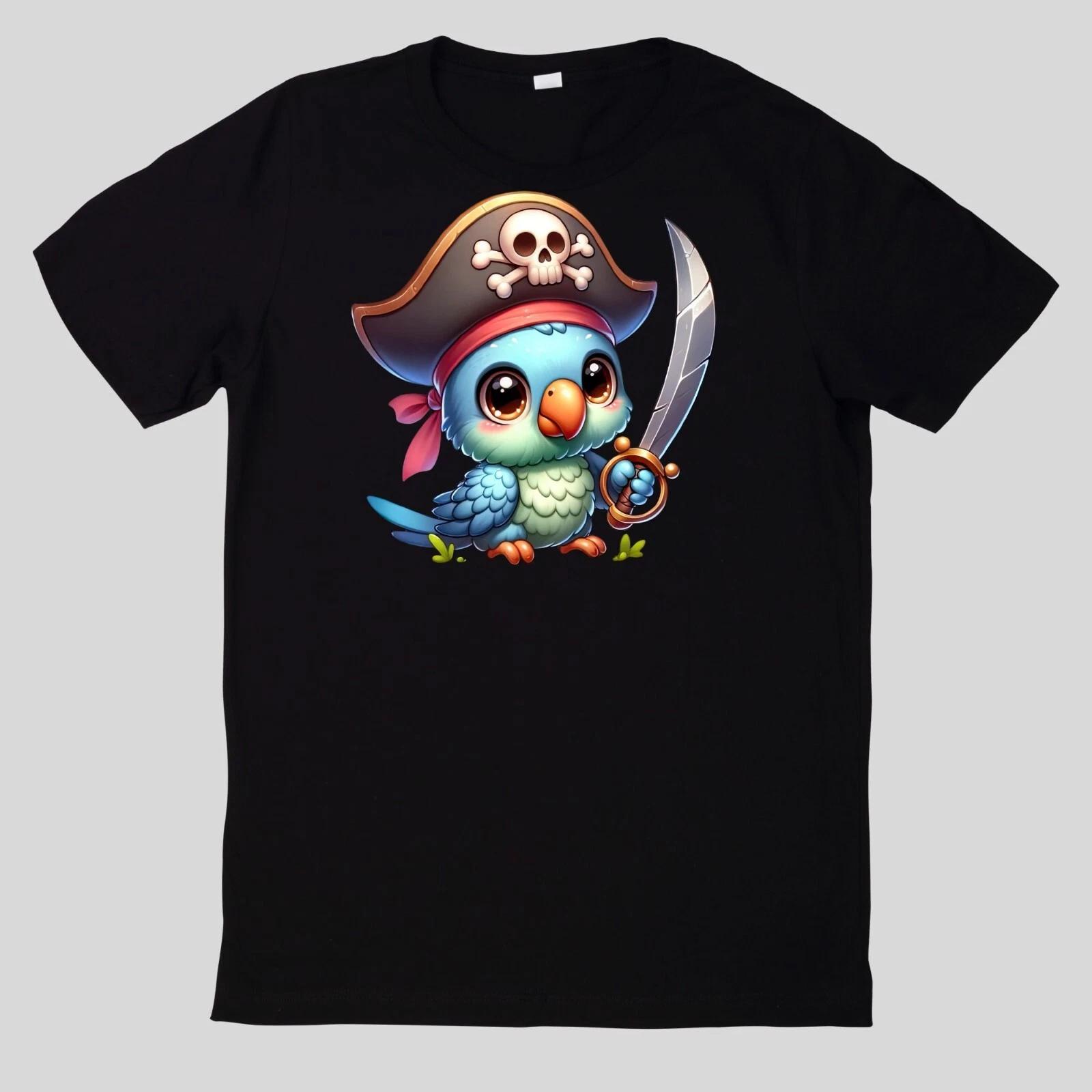 T-Shirt Niedliche Tierpiraten Baumwolle Fun Spaß Sprüche Lustig Cartoon XL