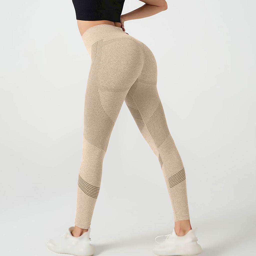 Women's Casual Seamless Hip Lifting Fitness Pants With Tight Fit And High Waist, Seach Hip Yoga Pants