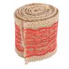 5 Rolls Burlap Lace Ribbon Decorative Jute Burlap Ribbon Roll for Crafts Festival Decor
