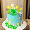 Frog Cake Topper Garden Cake Decoration Daisy Cake Decoration Garden Party Decoration Girls Birthday Gift