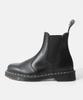 Dr. Martens 2976 Chelsea Boots 26257001 White Stitch Leather Black