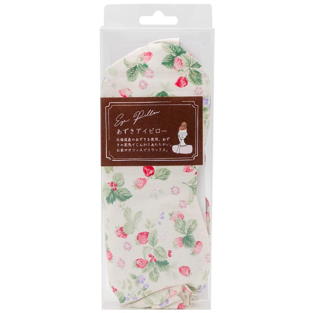 Koji Company Eye Azuki Hot Eye Made in 187432 Mask, Bean, Pillow, Japan, Strawberry,
