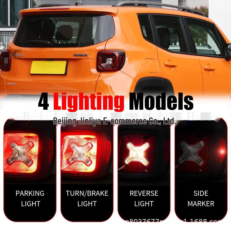 Compatible Jeep Renegade Taillight Turn & Brake Signal Lights: 68256062AA, 68256056AA