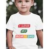 Taglie Europee Festa della Mamma Bambino Manica Corta Tema Famiglia Bambini Maglietta Stampa Top