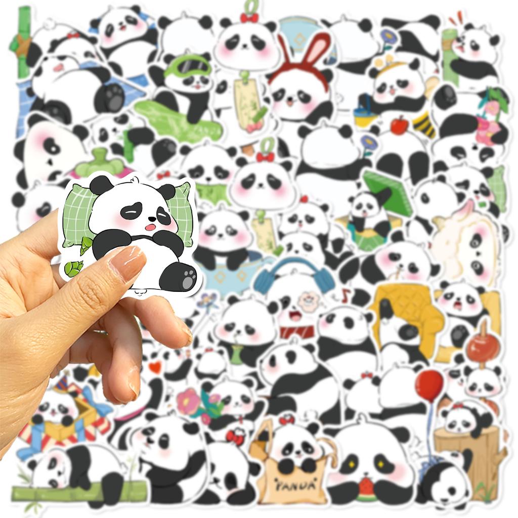 50 Kreslených Zvířat Panda Graffiti Samolepky Dekorativní Kytara Notebook Kufr DIY Vodotěsné Samolepky