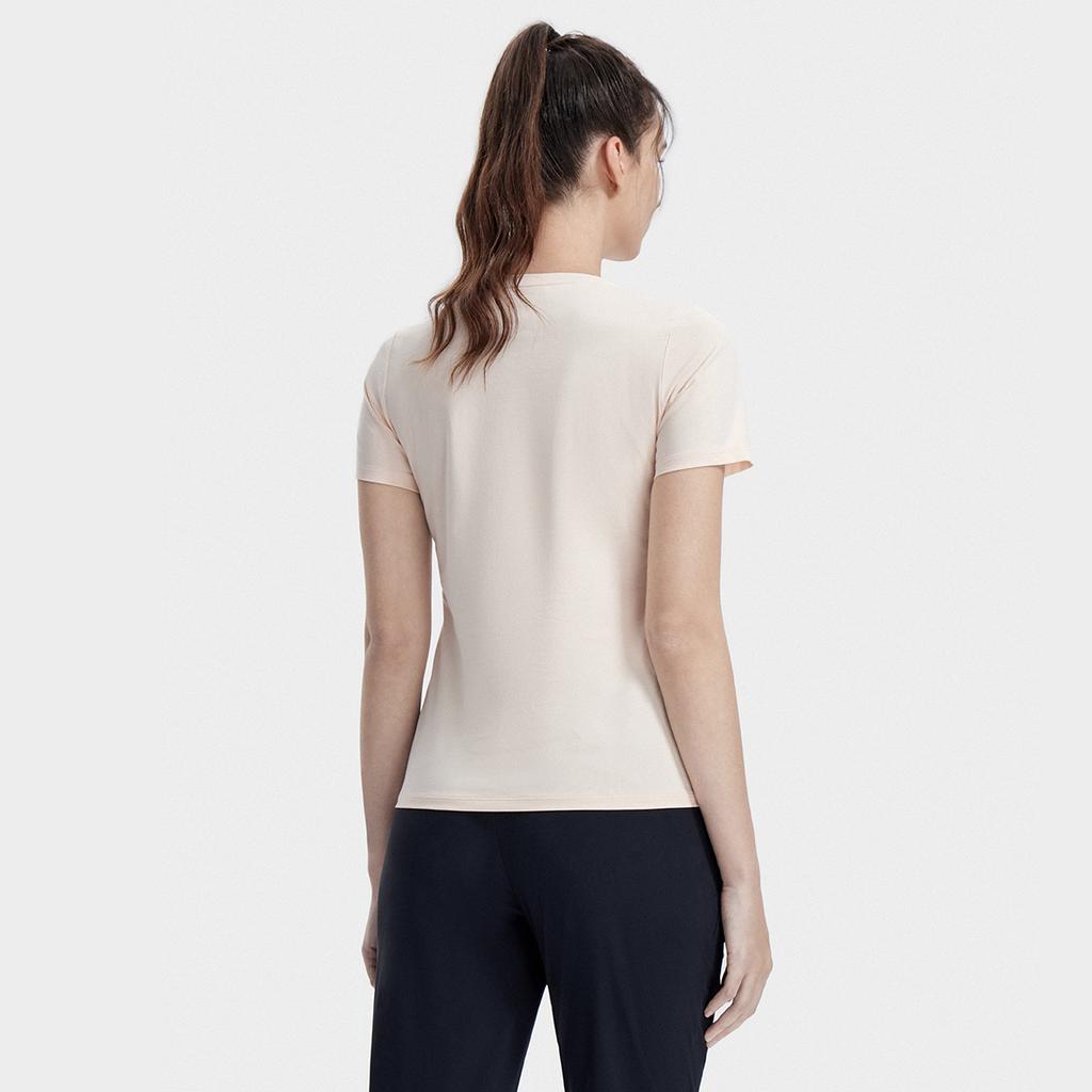 New FILA Latte Girl 3.0 Set In Sleeve T Shirt Women's Early Cherry Blossom Pink A11W321115F-PK