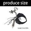 Alloy Gothic Themed Keychain With Detailed Wing And Bowknot Accent Key Holder Accessories For Everyday Carry