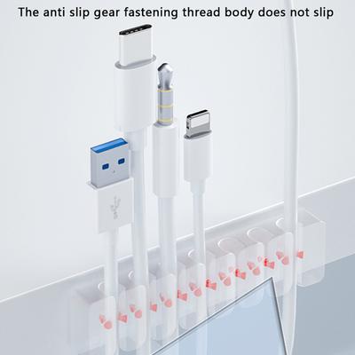 Data Cable Storage Cable Winder Charging Cable Data Cable Protection Organizer Holder Fixed Cable Clip Silicone Cable Organizer