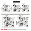 2pcs,2D Plane Printing Curtains Digital Printed Monochrome Blooms Versatile Durable Polyester (without Rod) Festive Perfect for