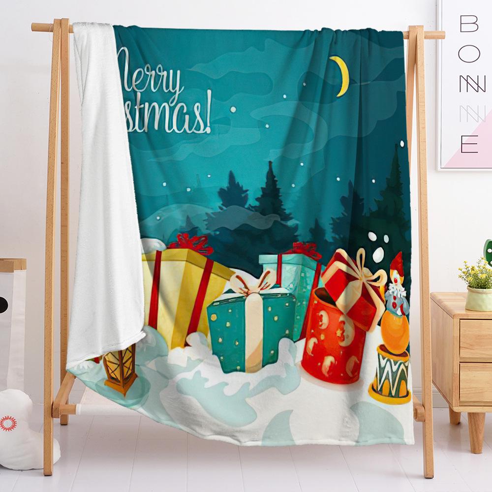 Flannel Blanket Bedroom Blanket European And American Blanket Christmas Theme Blanket Universal In All Seasons