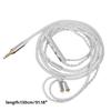 3.5mm/Type-C Headphone Cable 8Core Silver Plated Braided Earphone Cable 2Pin 0.78mm Plug Replacement Earphone Cable