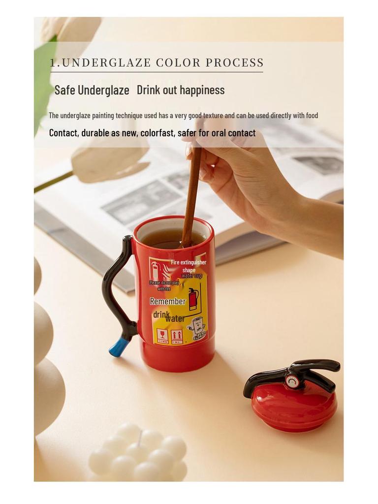 Creative Fire Hydrant Ceramic Mug - Cute & Unique for Home or Office