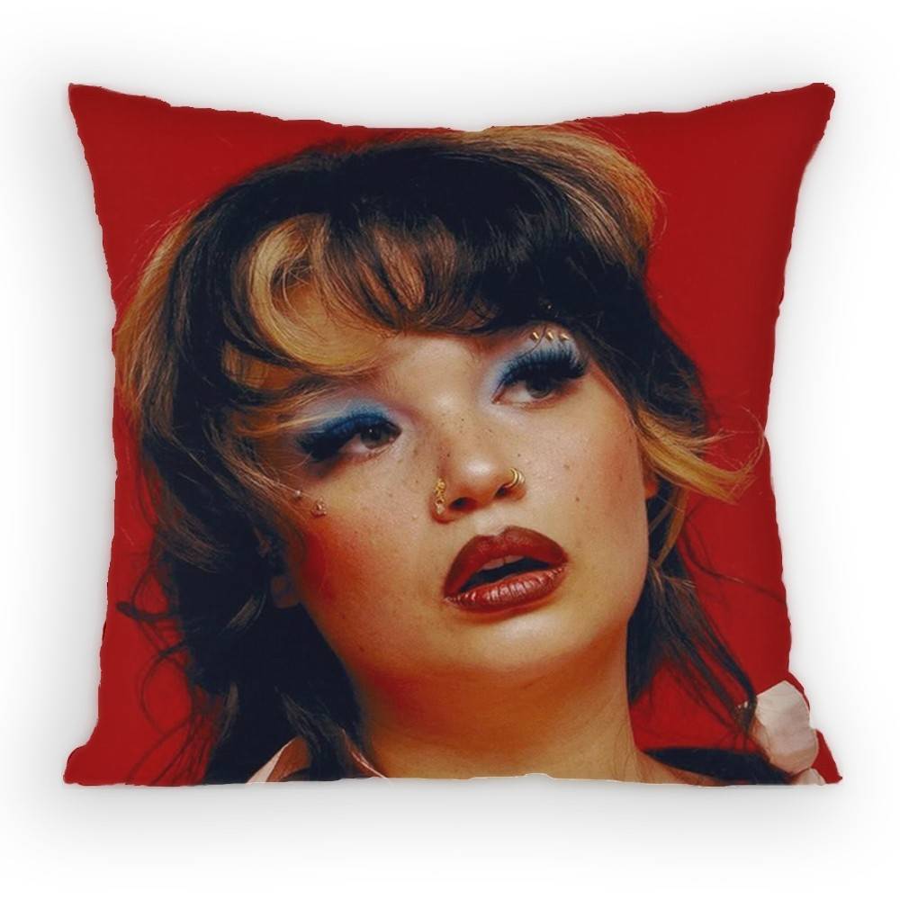 

England Singer Lola Young Messy Pillow Case Antidustmite Pillowcase Invisible zipper silky short plush Sofa cushion cover 30x30 cm