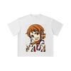 260 GSM Double Yarn 32 Count 100% Cotton One Piece V61 Nami Print Unisex Heavy Cotton T Shirt