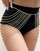 Layered Belly Waist Chains Rhinestone Metal Body Chain Belt Sexy Party Rave Carnival Body Jewelry Accessories Adjustable