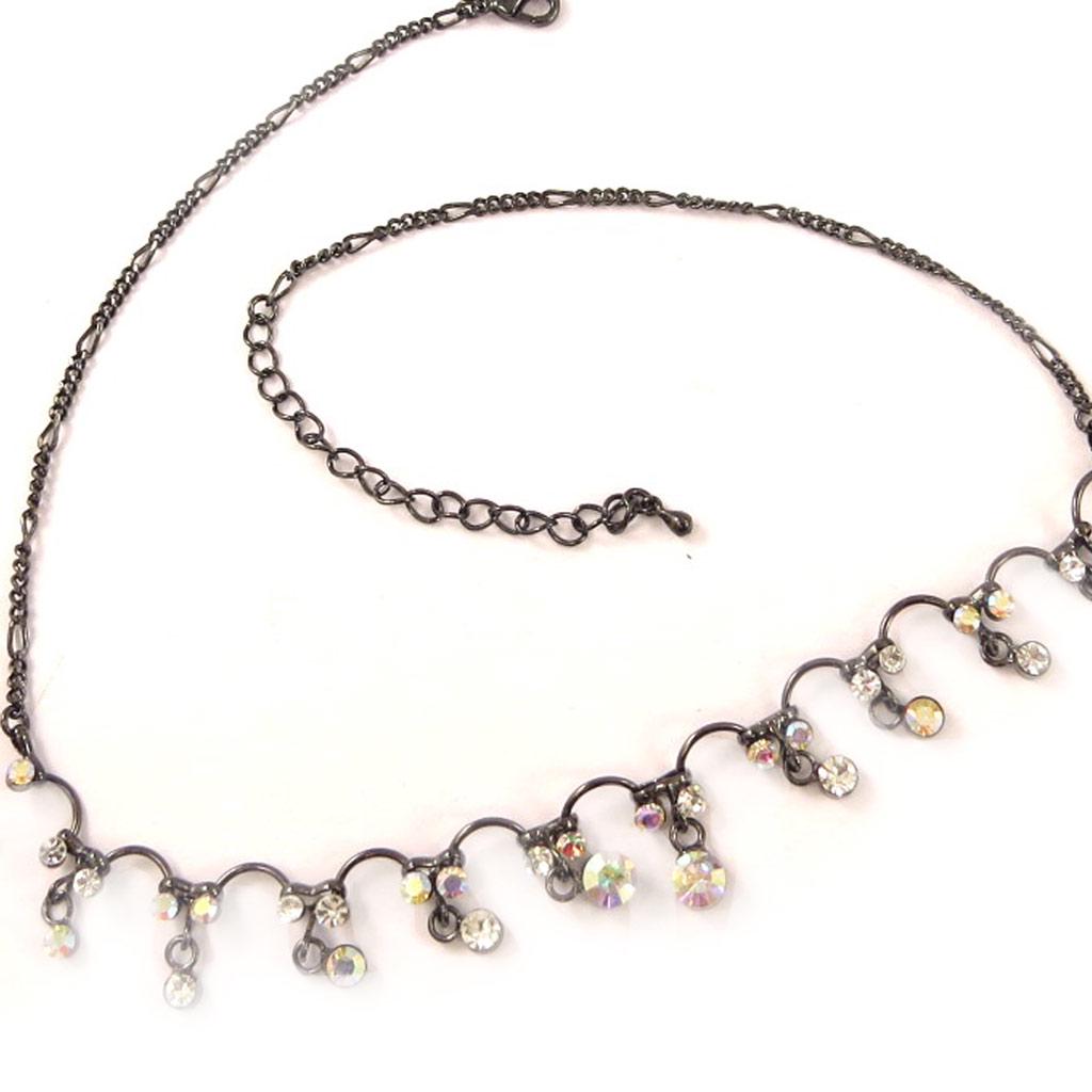 Les Trésors De Lily [D3671] - White 'Eglantine' Designer Necklace