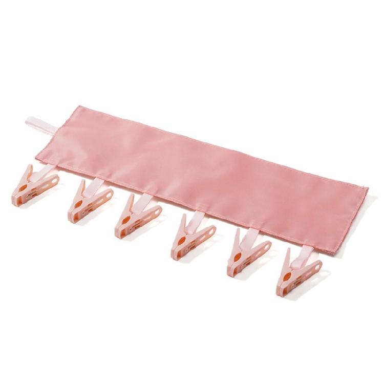 Portable Laundry Hanger for Small Garments, Folding Travel Design with 6 Hanging Grips and Easy Storage for Travel Use