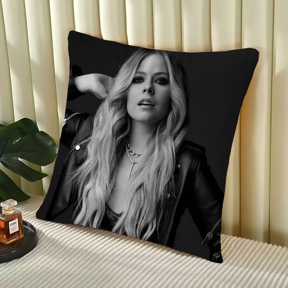 

A-Avril Ramona Lavigne Cushion Cover 30x50 Polyester Sofa Cushions Decorative Throw Pillows Home Decoration Pillowcover 16x16Inch