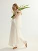 Sinseuden Ivory Flare Long Skirt