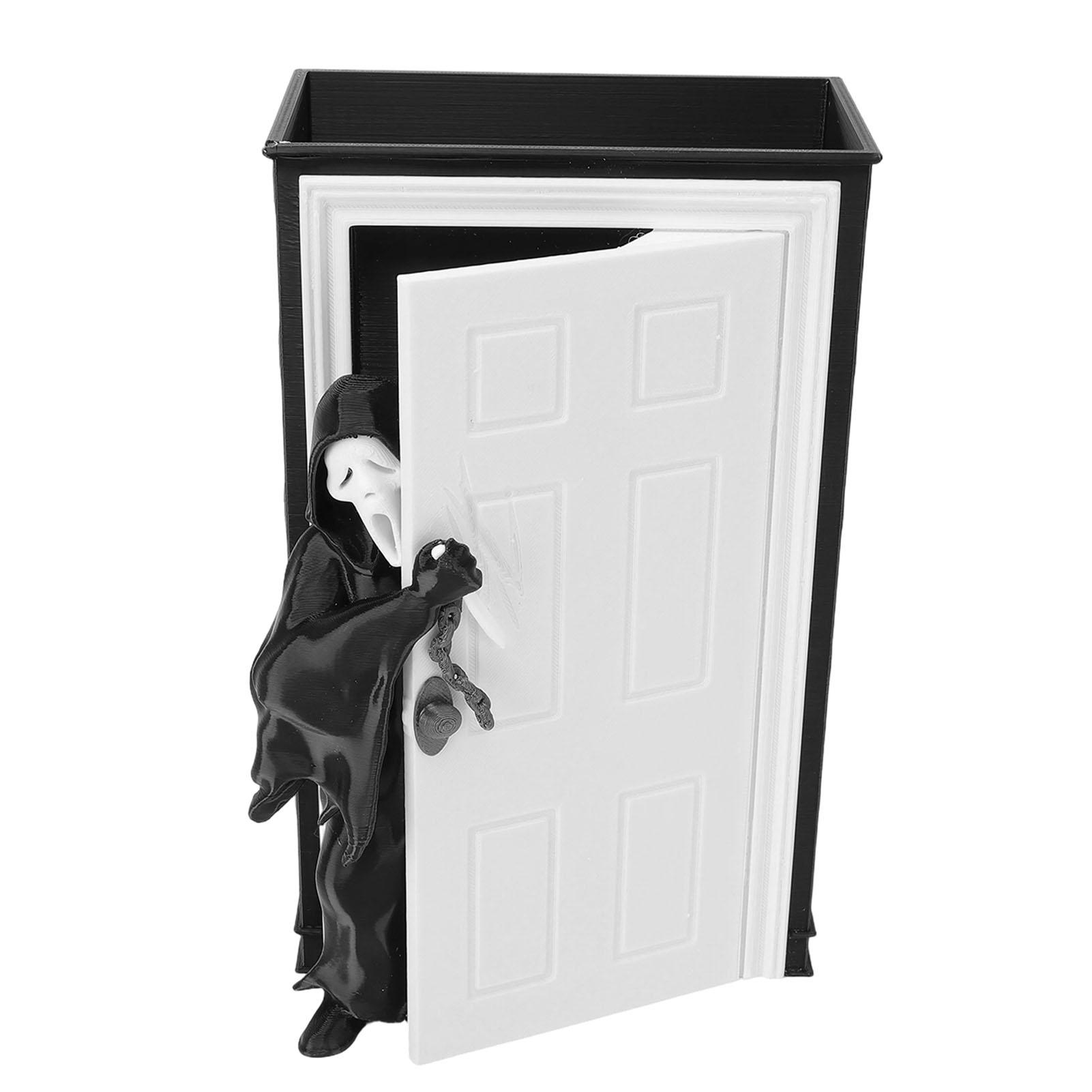 

Scary Popcorn Container Ghost in The Doorway Popcorn Box Bucket for Movie Night Carnival Party Favor