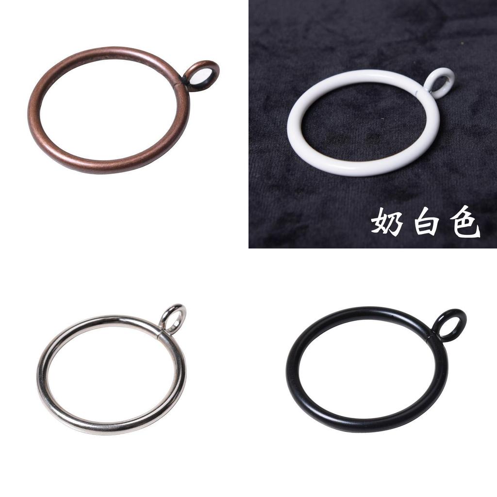 Modern Minimalist Metal Curtain Rings With Hanging Hooks For Home Decor And Window Treatment