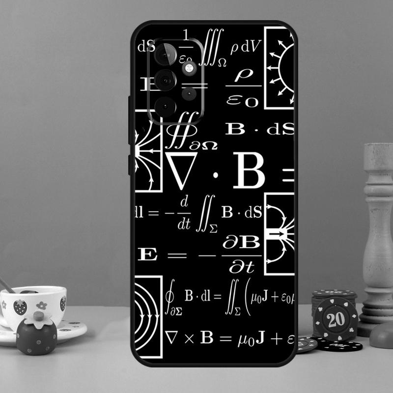 Physics Science Maths Formula Case For Samsung Galaxy A35 A26 A16 A05 A55 A15 A32 A12 A22 A52 A54 A34 A14 A56 A36 A13 A53