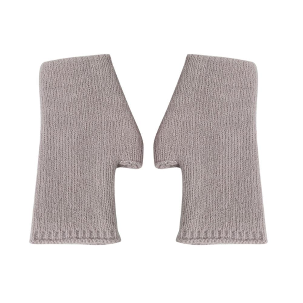 Exposed Finger Half Mittens Wool Blend Knitted Gloves Protable Fingerless Gloves Autumn Winter