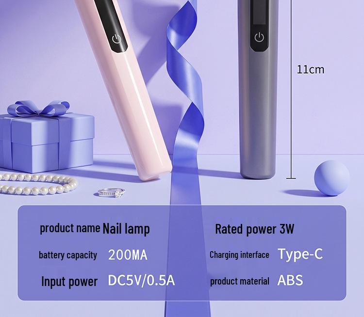 Rechargeable LED Nail Lamp: Portable Phototherapy Machine with Digital Display for Nail Art Curing