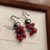 Love Pearl Berry Bead String Earrings Earrings Light Luxury Gentle Heart Fashion Versatile Exquisite Elegant Earrings Earrings