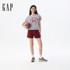 Gap Women's Logo Color-block Elastic Waist Casual Shorts