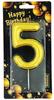 Golden Number Candle - 5 Scheme 6285