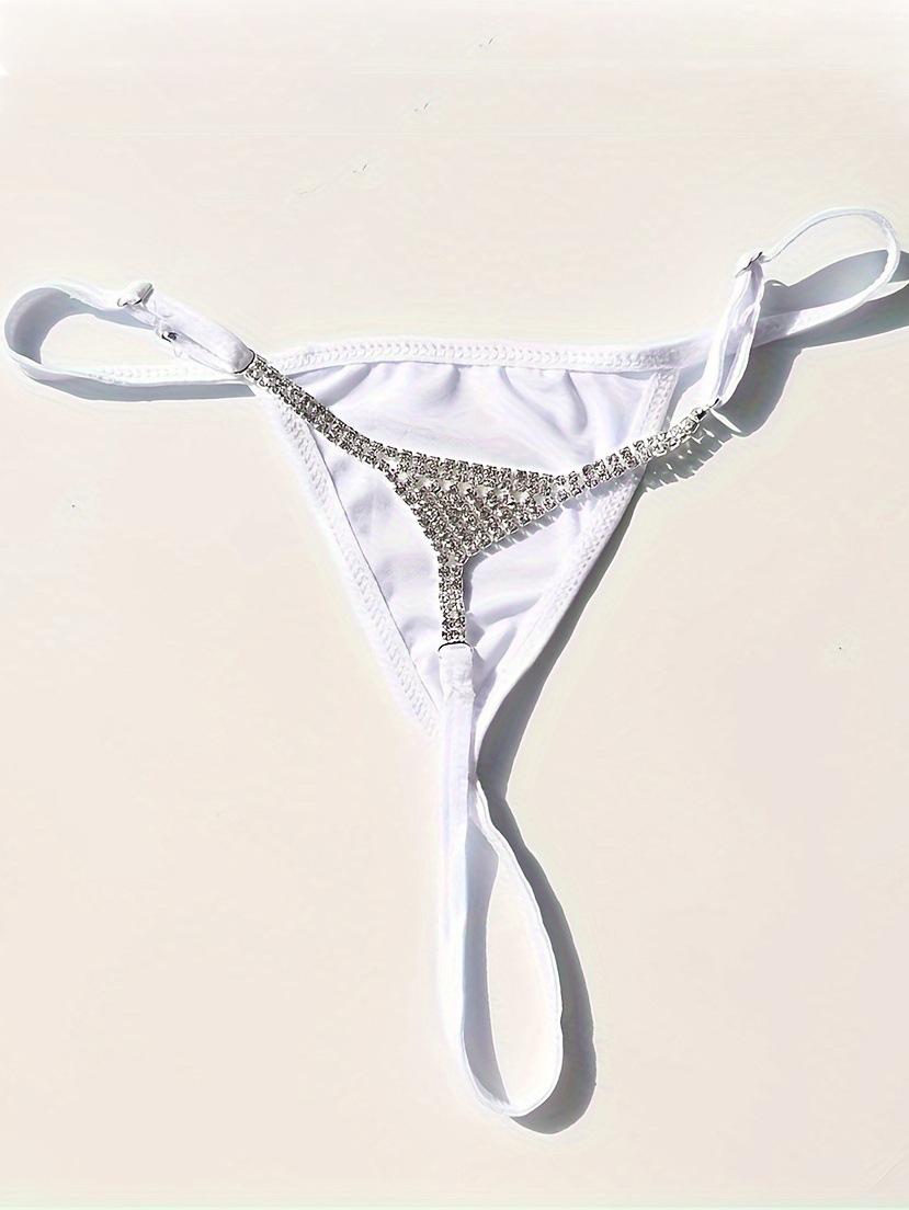 

European And American Popular Body Chain Exaggerated Rhinestone Bikini Chest Chain Underwear Sexy Nightclub Wind Body Chain белый