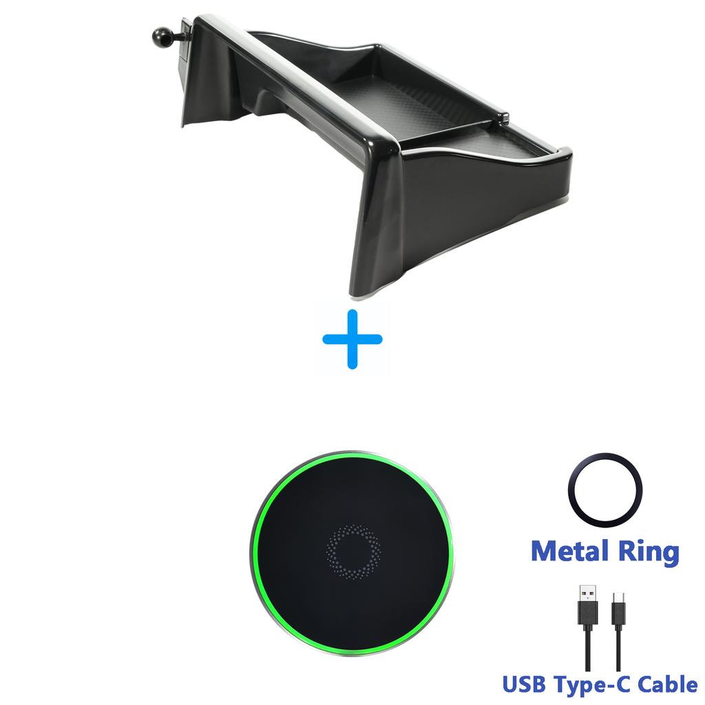For Honda CR-V CRV 2023 2024 2025 Phone Holder Multifunctional Storage Box Car Screen Fixed Organizer Wireless Charging For CRV