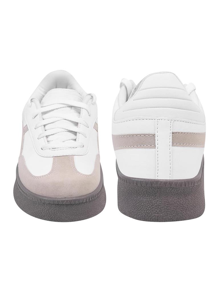 Shoetopia Womens Casual Sneakers || Lace-Up Low-Top Shoes with Cushioned Sole || Trendy Daily Footwear Walking