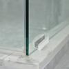 Adjustable Glass Door Guide Shower Door Bottom Guide Sliding Door Bumpers Door Guide Track Aluminum Alloy Rubber Parts