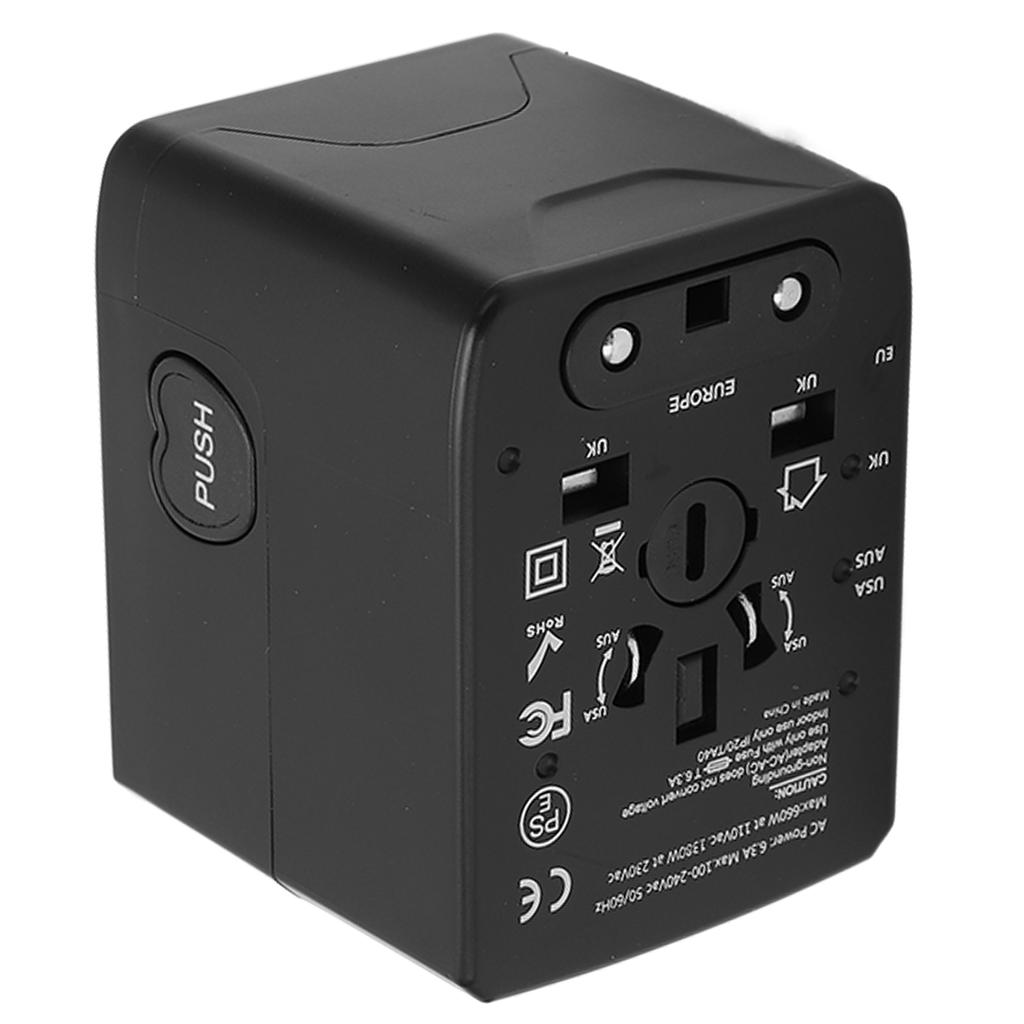 Universal Travel Adapter Multifunction USB Power Converter International Power Adapter EU UK AU US J
